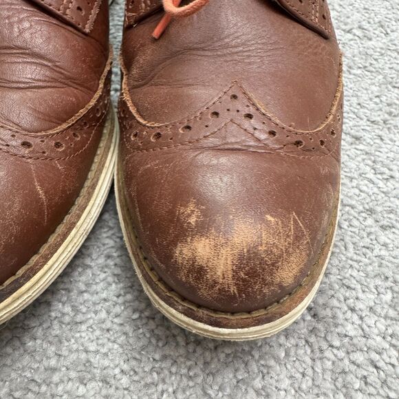 Cole Haan Lunar Grand Wingtip Oxford Leather Comfort Dress Shoes Mens 7 Brown main image 7
